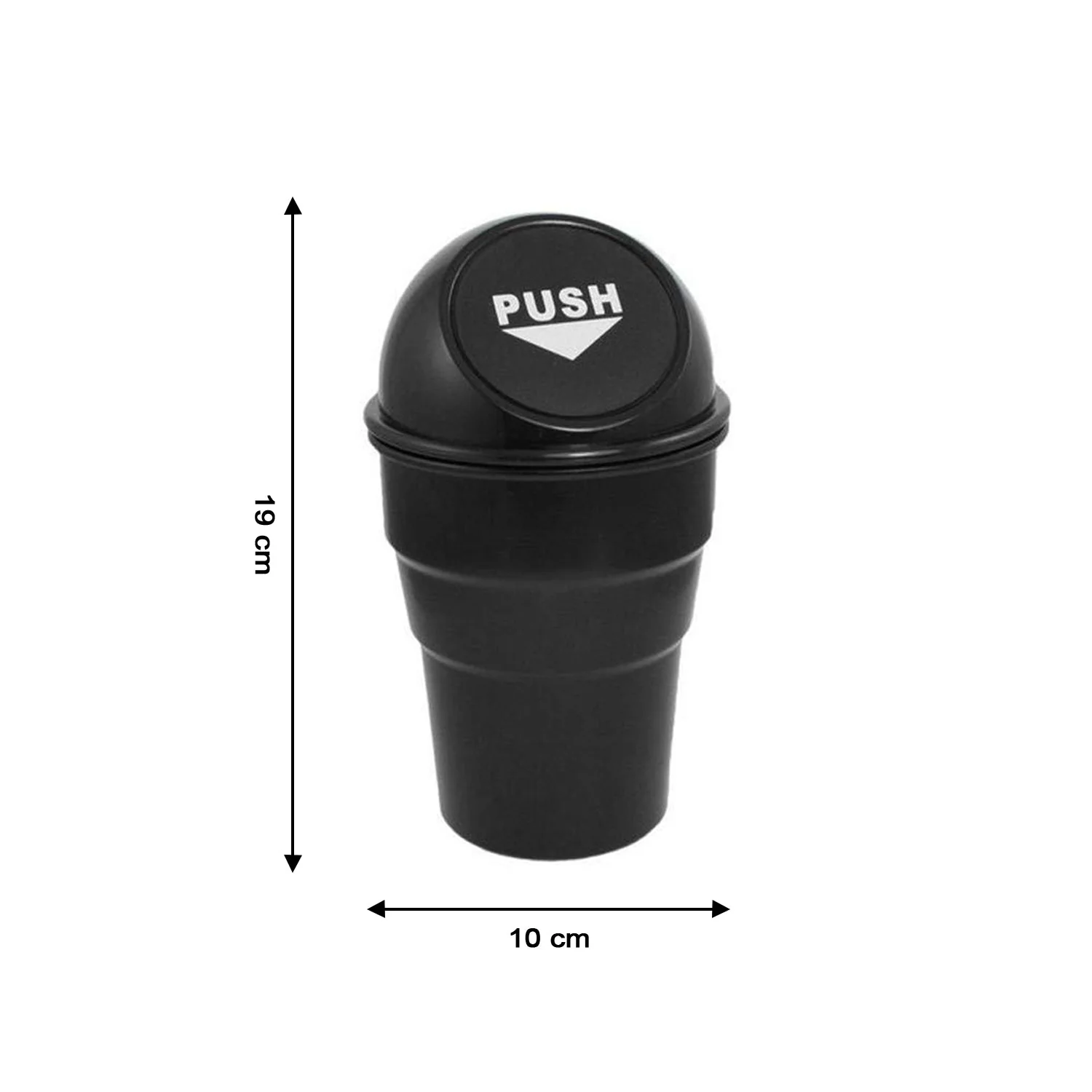Car Dustbin for Car | Mini Portable Car Garbage Bin with Lid | Compact Waste Basket for Car, SUV, Truck & Office | Easy to Carry & Clean - MultiColor - Image 4