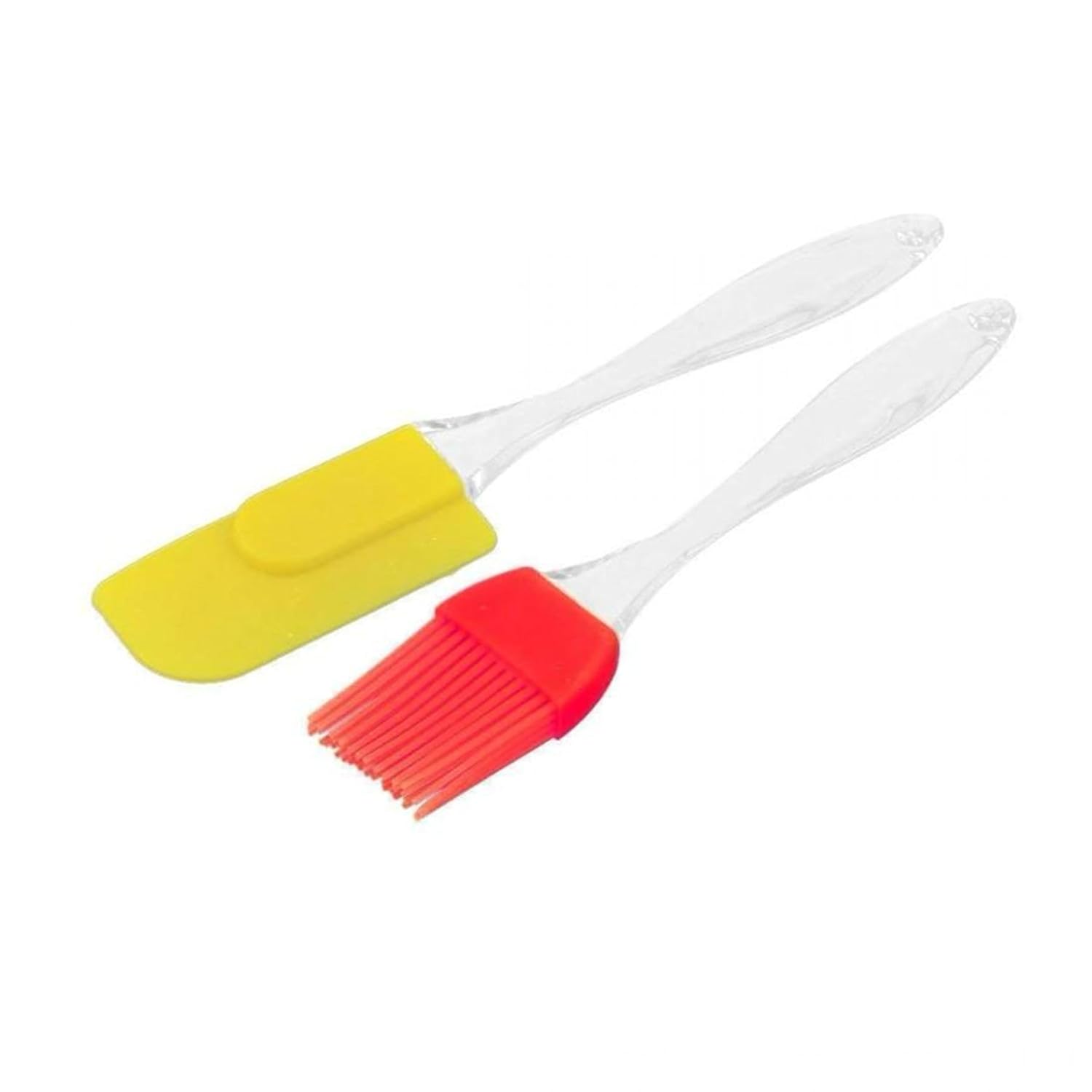 Silicone Spatula and Brush Set for Pastry, Cake Mixer, Decorating, Cooking, Baking, Silicone Spatula and Pastry Brush Set (Multicolour) - Image 1