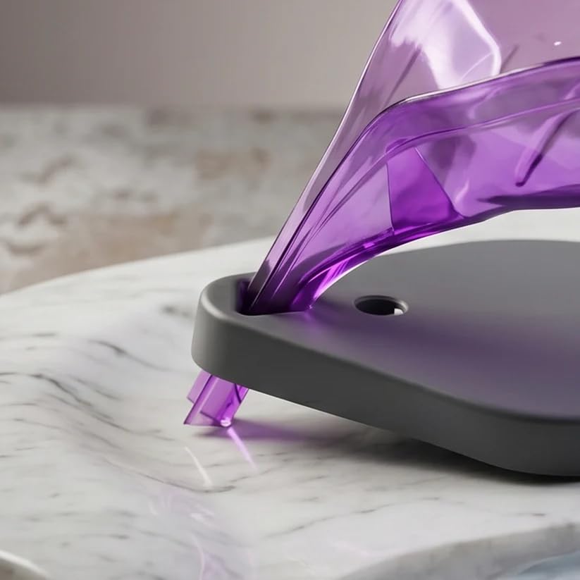 Leaf Shape Self Draining Soap Dish Holder for Bathroom & Kitchen | Soap Stand for Sink, Washbasin & Countertop | Water Draining Soap Holder for Bar Soap Storage & Organization - Multicolor - Image 4