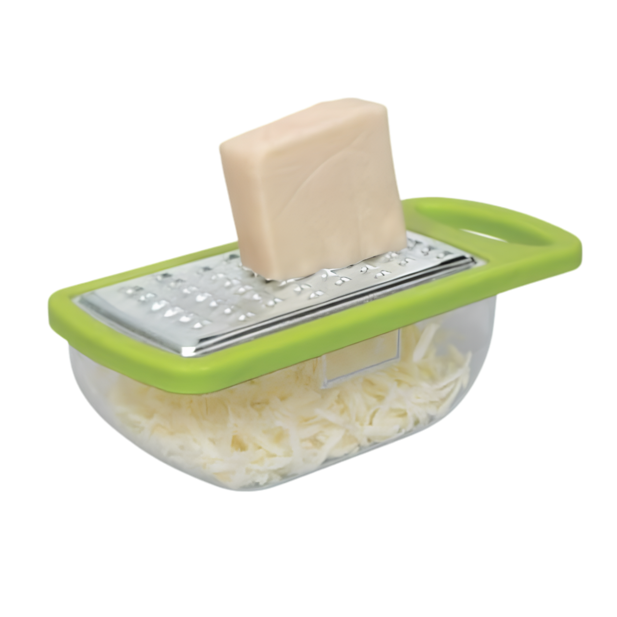 Stainless Steel Cheese Grater with Container – Kitchen Grater for Cheese, Vegetables, Fruits & Ginger – Box Grater with Storage for Easy Grating & Collection - Image 1