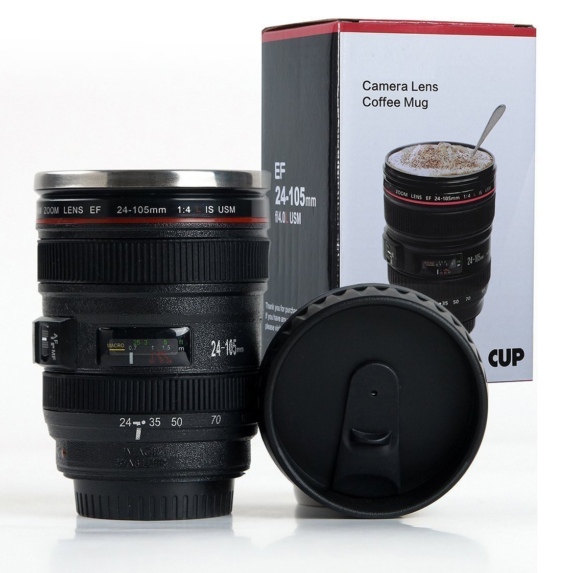 Camera Lense Coffee Mug Camera Cup Unique Coffee Mugs Magic Mug Mug for Gift Camera Lense Coffee Mug for Travel, Office - Image 1