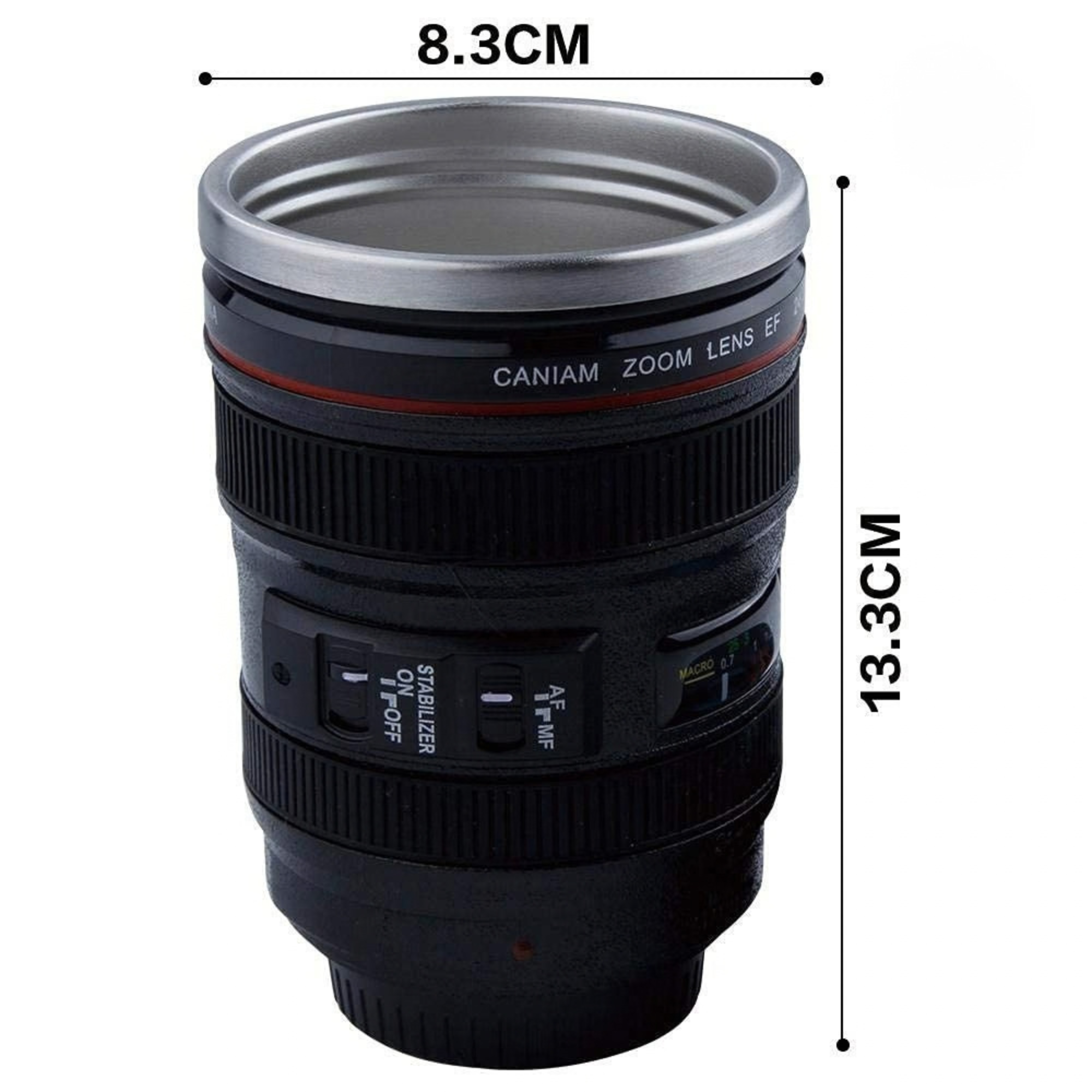 Camera Lense Coffee Mug Camera Cup Unique Coffee Mugs Magic Mug Mug for Gift Camera Lense Coffee Mug for Travel, Office - Coffee Mug - Image 3