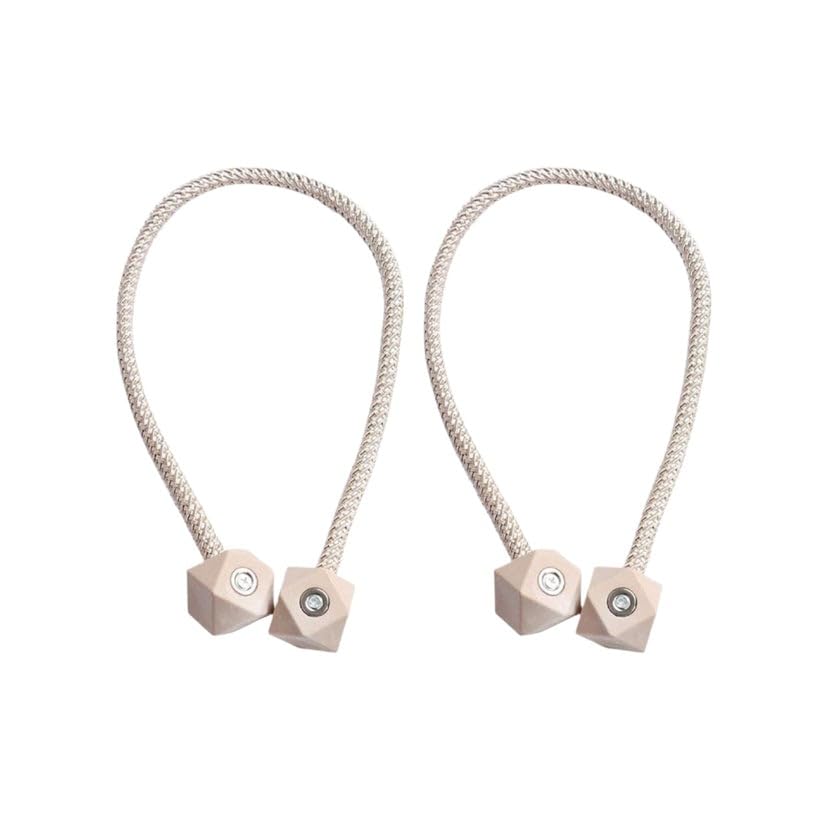 Curtain Tie Backs 2 Pc – Non Magnetic Curtain Tiebacks Pearl Design – Decorative Holdbacks Without Magnet Buckle, Elegant Rope Tie Backs for Living Room, Bedroom & Window Curtain Accessories - Curtain Tiebacks - Image 5