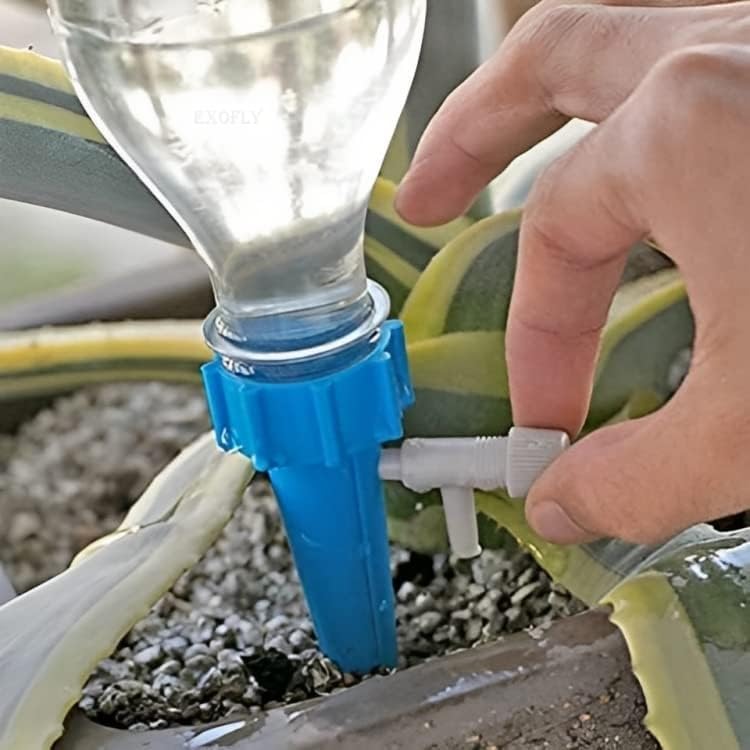 Drip Irrigation Kit | Self Watering Spikes for Plants with Adjustable Slow Release Control | Automatic Plant Watering Device for Bottles | Indoor Outdoor Pots, Balcony & Vacation Care - Watering Spikes Irrigation - Image 5