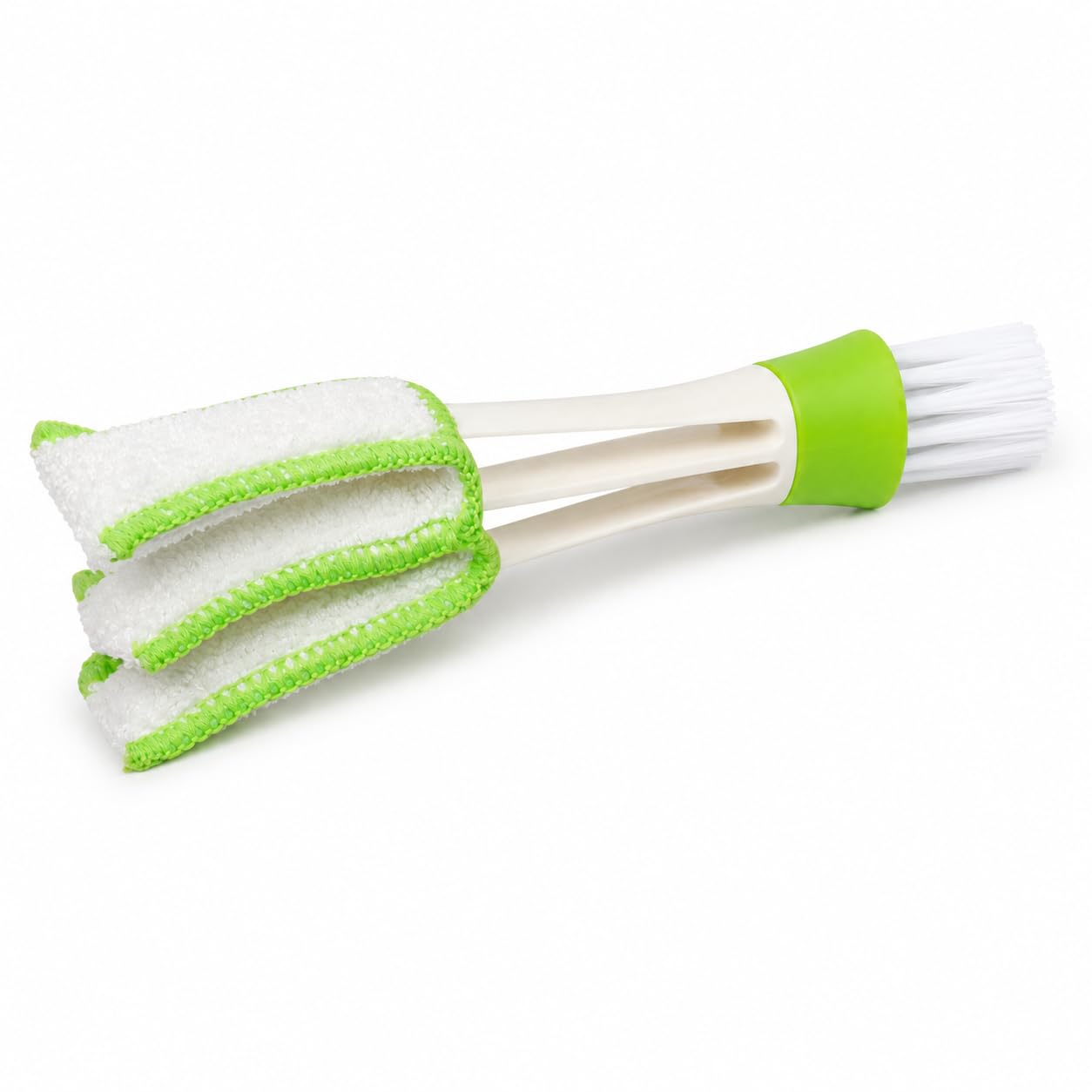 Multipurpose Microfiber Double Sided Cleaning Brush for Car AC, Air Vent, Blinds, Dashboard, Computer Keyboard & Laptop Cleaner - Image 1