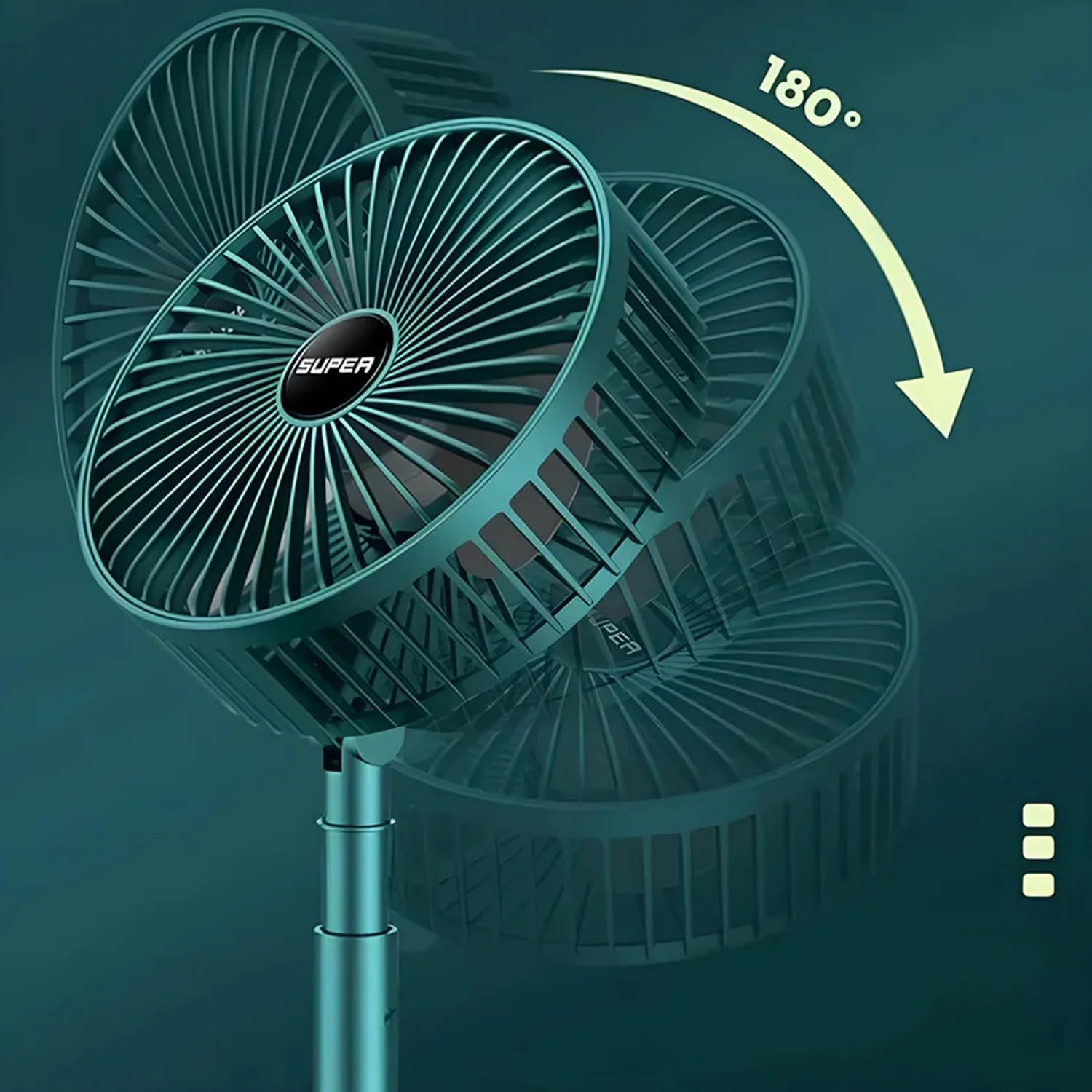 Telescopic Foldable Mini USB Desk Fan, Portable Adjustable Table Fan with Compact Space Saving Design for Home Office Study Bedroom Travel Work Desk Personal Cooling Fan - Mini USB Desk Fan - Image 6