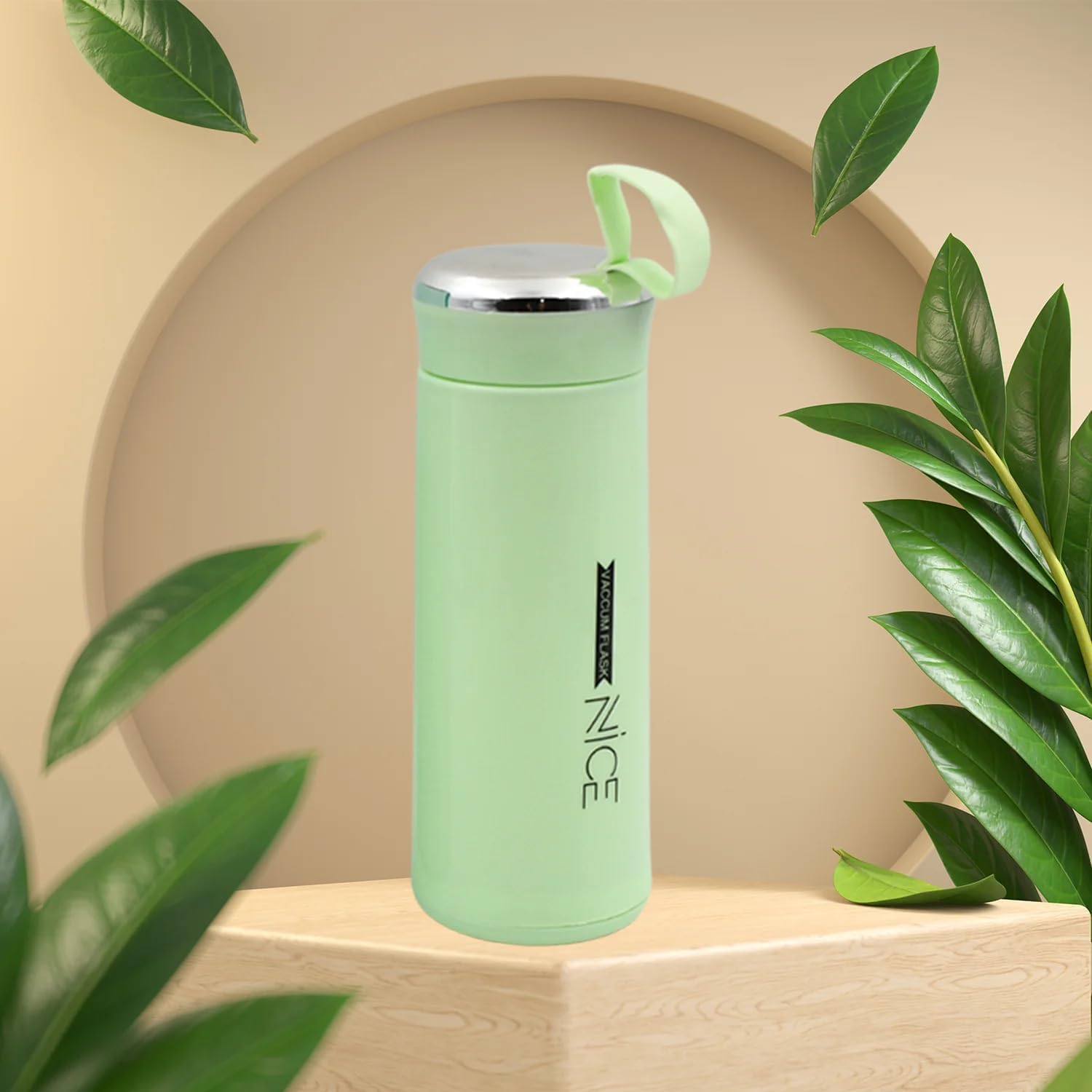 Premium Glass Water Bottle 400ml | Hot & Cold Leakproof Drinking Bottle | BPA Free Small Cute Bottle for Kids, School, Office, Gym & Travel | Ultra-Lightweight & Easy to Carry - Glass Bottle - Image 5
