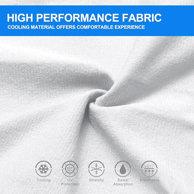 Ultraviolet Sun Burn Skin Protection UPF 50 Arm Sleeves for Man Woman Driving Cycling Tennis Cricket Football Golf Outdoor Gym Riding - Arm Sleeves - Image 5