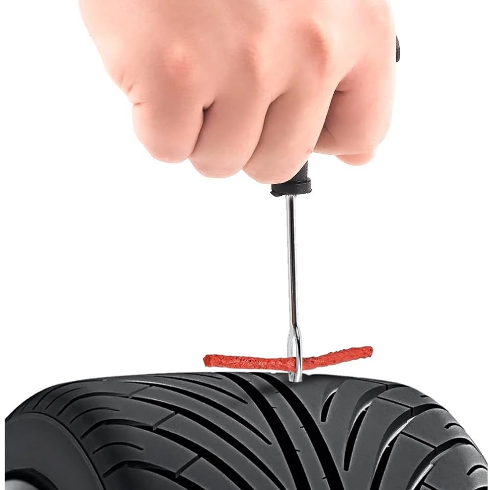 Tubeless Tyre Puncture Repair Kit for Cars & Bikes | Heavy-Duty T-Handle Tools - Puncture repair Kit - Image 5